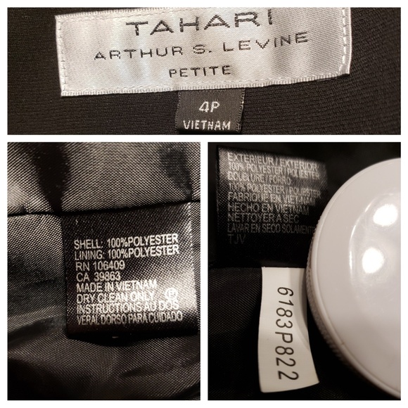 Tahari by Arthur S Levine  Jacket 4 P - Picture 5 of 8
